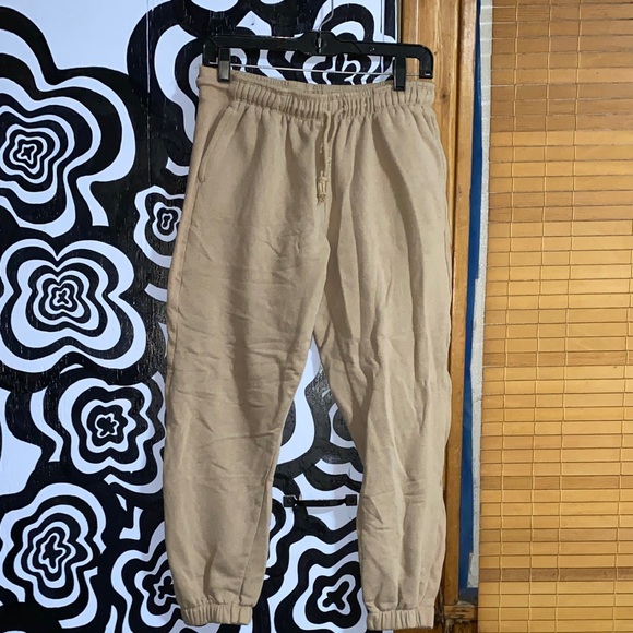 Tan Jogger Pants - Picture 1 of 3